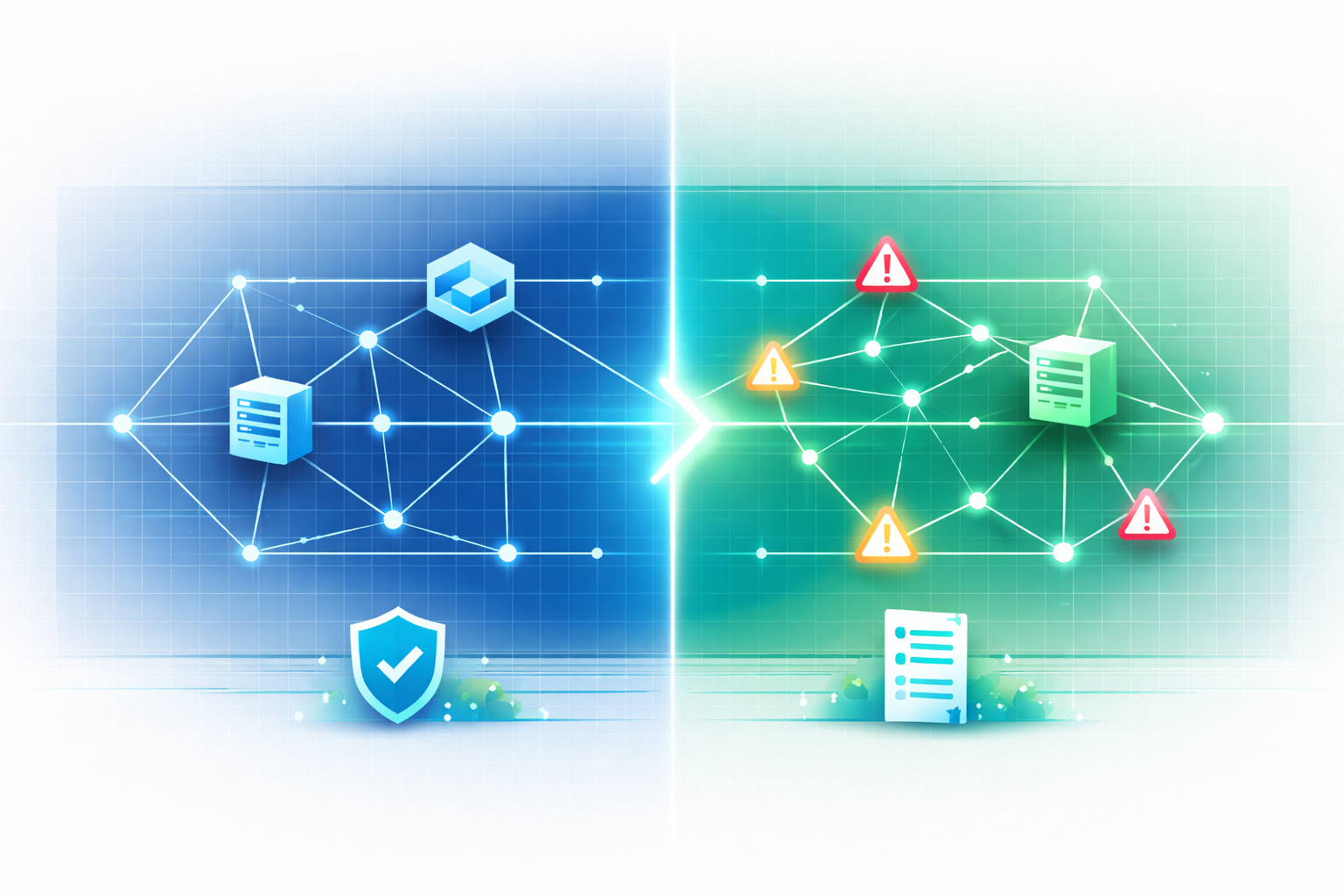 Abstract drift detection comparison visual